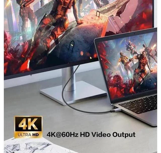 Alt view image 2 of 5 - USB C to USB C 90 Degree Cable 10Gbps USB Type-C 3.1 Gen2 Male to Male Data Transfer 4K@60Hz Video Cable Support 100W Fast Charging (2M/6.6FT)