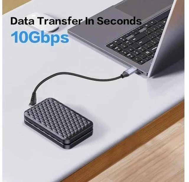 Alt view image 4 of 5 - USB C to USB C 90 Degree Cable 10Gbps USB Type-C 3.1 Gen2 Male to Male Data Transfer 4K@60Hz Video Cable Support 100W Fast Charging (2M/6.6FT)