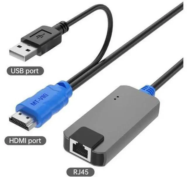 Alt view image 3 of 6 - MT-VIKI 4-Pack USB HDMI over RJ45 Extender Dongles, Compatible with MT-VIKI CAT6 KVM Switches (1708MS-IP / 1708MS), Extend KVM Console to Servers Up to 230ft (70m)