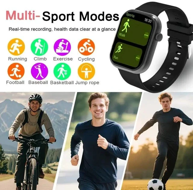 Alt view image 4 of 7 - G20 Smart Watch Bluetooth Call, Step Counter, Heart Rate/Sleep Monitor, Fitness Tracker