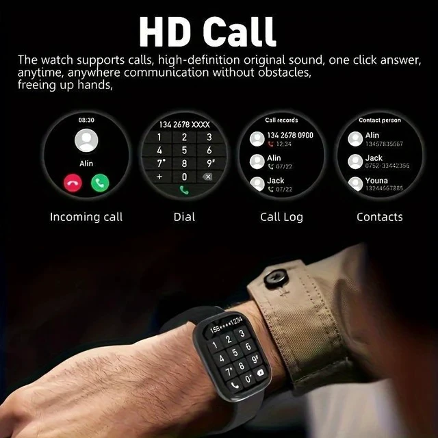 Alt view image 7 of 7 - G20 Smart Watch Bluetooth Call, Step Counter, Heart Rate/Sleep Monitor, Fitness Tracker