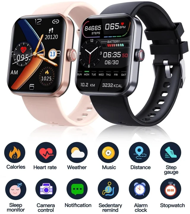 Alt view image 4 of 4 - F57L Smart Watch 1.91" HD IPS Display, Waterproof, Heart Rate / Blood Pressure / Blood Oxygen Monitor