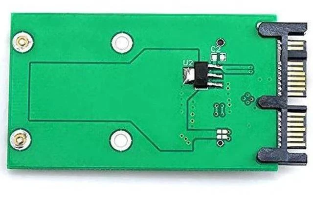 Alt view image 4 of 7 - Mini PCI-E mSATA to 1.8" Micro SATA 16Pin PCB Adapter
