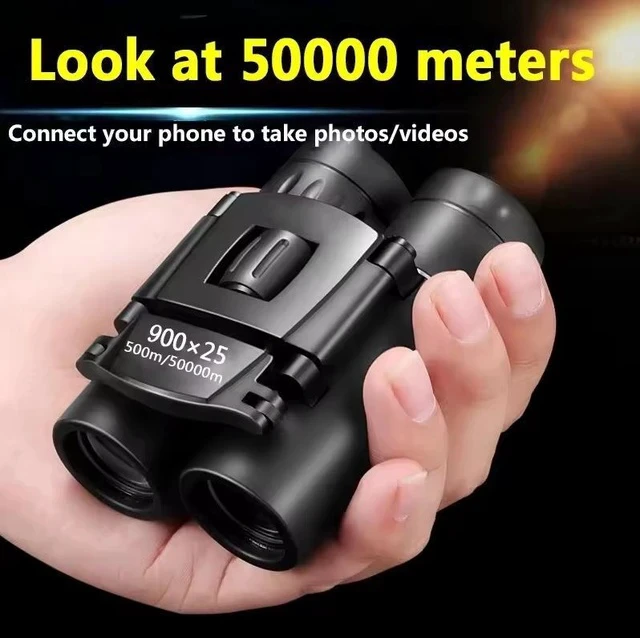 Alt view image 4 of 5 - 900x25 High-Power HD Binoculars Portable Outdoor Travel Concert Low-Light Night Vision with Phone Adapter for Photo/Video Recording