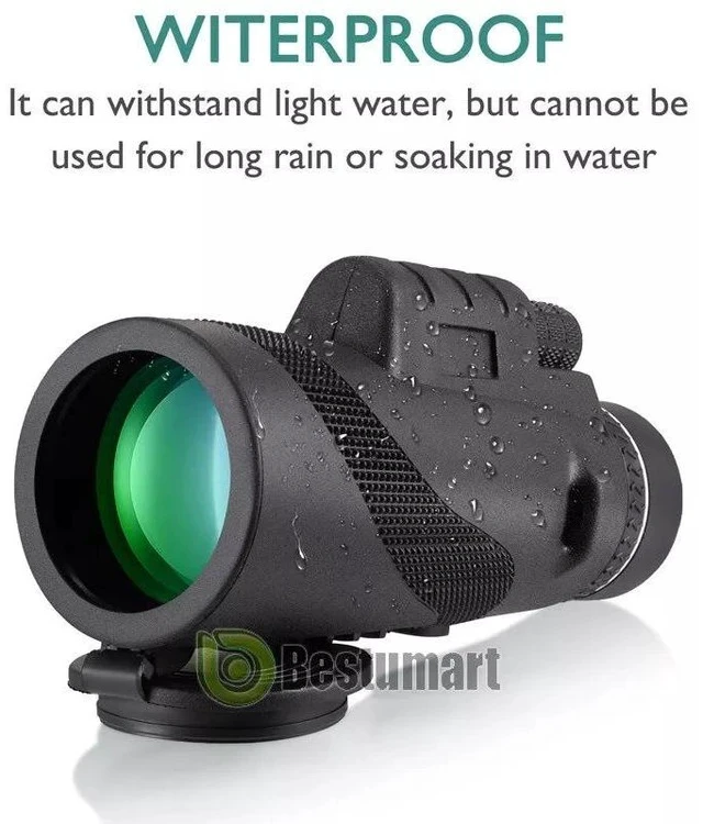 Alt view image 4 of 7 - 80x100 Zoom Monocular Telescope HD High-Power for Outdoor Low-Light Conditions, Portable Zoom Scope for Birdwatching Travel Concerts