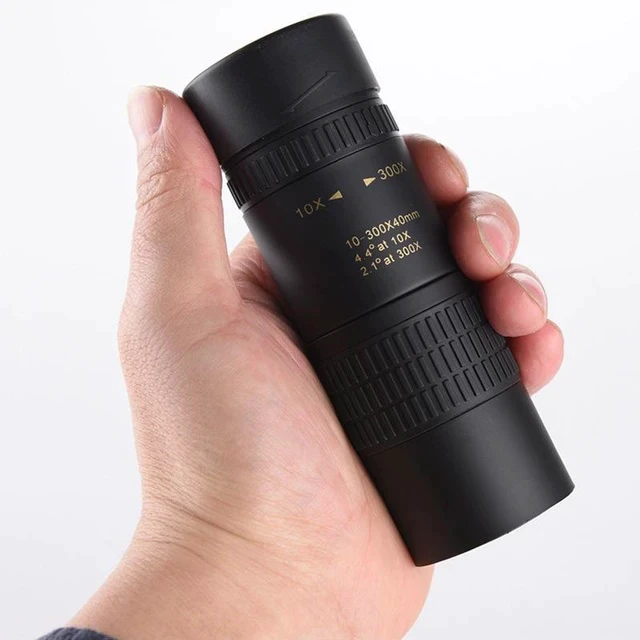 Alt view image 2 of 5 - Zoom 10-300X40 High-Power HD Portable Monocular Telescope with Phone Adapter, Men's Gift for Concert Birdwatching & Long-Distance Shooting