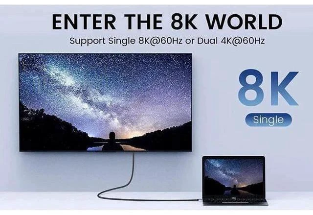 Alt view image 2 of 5 - USB C to USB C 3.2 20Gbps Cable, USB C 3.2 Gen 2×2 Cable for 8K@60Hz Video , PD 100W Fast Charging Compatible with MacBook Air Pro Yoga 4K 2K Type C Display Monitor - 6.6FT