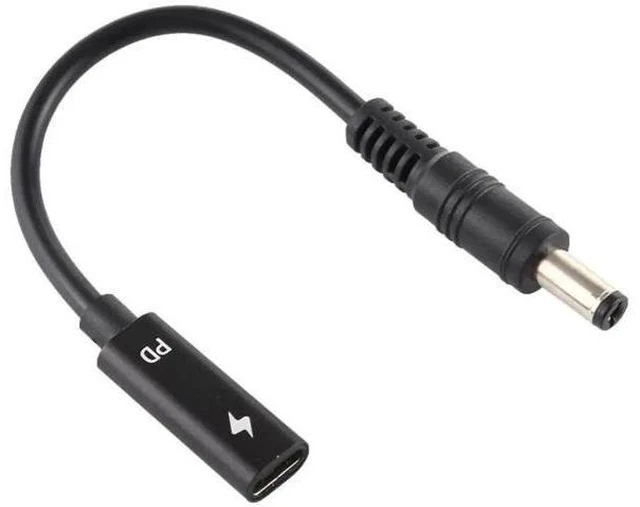 Alt view image 5 of 6 - USB-C PD Trigger to 5.5×2.1mm DC Barrel Power Charging Cable, Type-C Input to DC5521 Male Plug Power Conversion Cord