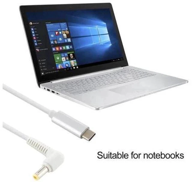 Alt view image 5 of 5 - 1.5M USB-C PD to DC 5.5×2.5mm Trigger Charging Cable for DC-Powered Laptops & Electronics