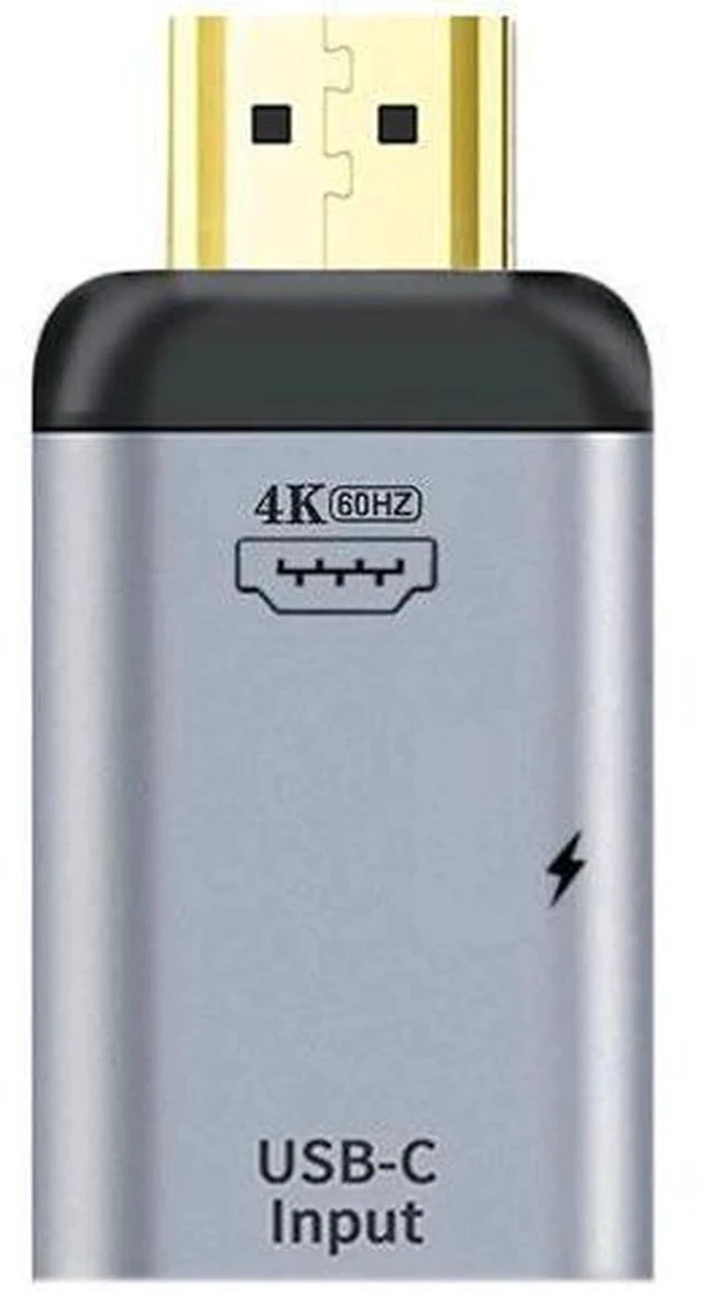 Main image of USB-C Female to HDMI Adapter with PD Charging, 4K@60Hz Video Converter for Phone and Laptop