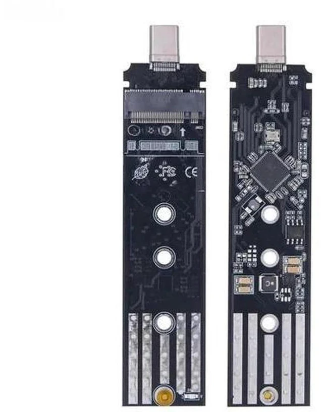 Main image of M.2 NVMe & SATA to USB C Adapter with RTL9210B Chip, USB 3.1 Gen2 10Gbps M.2 NGFF SSD Converter, M-Key/B+M-Key External SSD Reader for Laptop PC