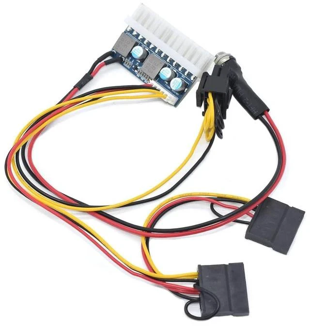 Main image of DC-ATX-160W high Power 24pin DC ATX PSU 12V DC Input 160W Peak Output Switch DC-DC ATX Pico PSU Mini ITX PC Power Supply Cable