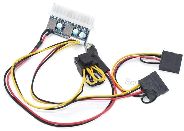 Alt view image 2 of 4 - DC-ATX-160W high Power 24pin DC ATX PSU 12V DC Input 160W Peak Output Switch DC-DC ATX Pico PSU Mini ITX PC Power Supply Cable