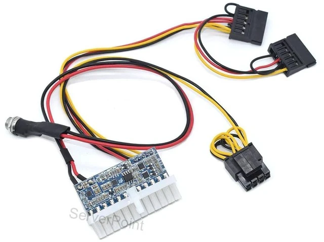 Alt view image 3 of 4 - DC-ATX-160W high Power 24pin DC ATX PSU 12V DC Input 160W Peak Output Switch DC-DC ATX Pico PSU Mini ITX PC Power Supply Cable