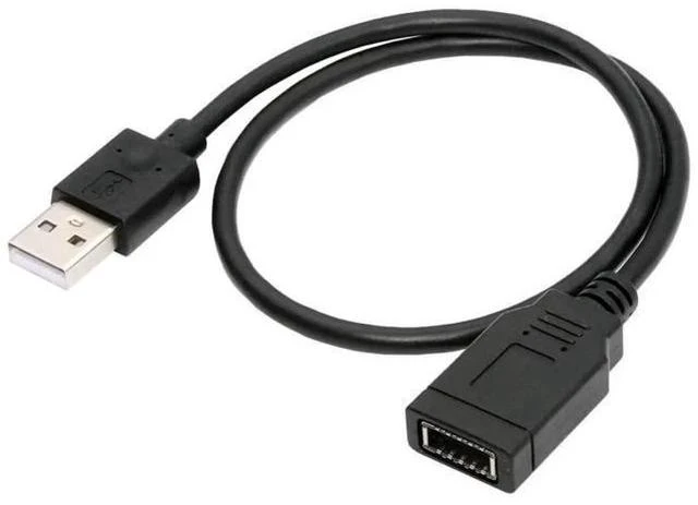 Main image of 1.31FT USB2.0 Male to Type-E Key-A Female Extension Cable, Mainboard Header to Front Panel Type-C Port Adapter