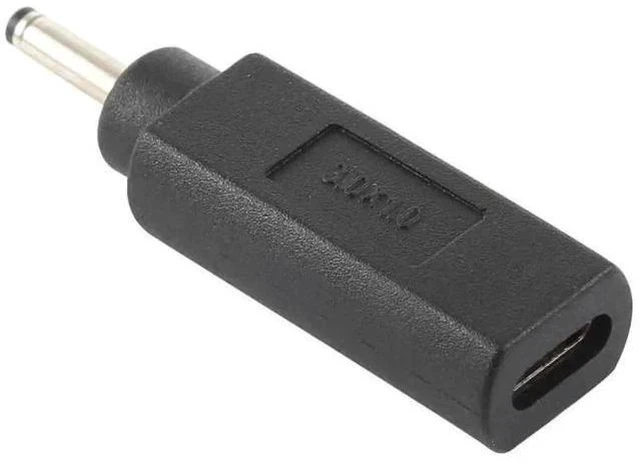 Alt view image 3 of 5 - USB-C Female to 3.0×1.0mm DC Male Plug Power Adapter Converter for Laptops & Electronics