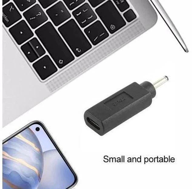 Alt view image 4 of 5 - USB-C Female to 3.0×1.0mm DC Male Plug Power Adapter Converter for Laptops & Electronics