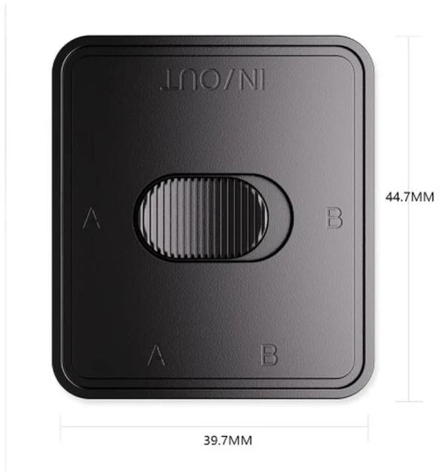 Alt view image 3 of 3 - 5G / 2.5G / Gigabit Network Switch RJ45 2-in-1-Out Ethernet Sharing Switch, No Power Required, Passive Internal/External Network Switcher for LAN