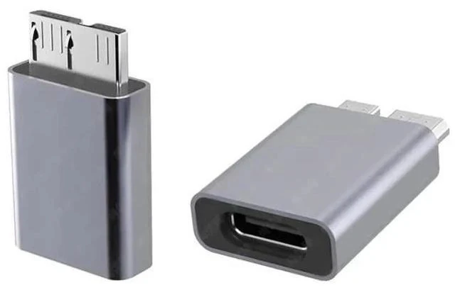 Alt view image 7 of 7 - USB 3.1 Gen 2 Type C Female to Micro USB 3.0 Male Adapter, 10Gbps High Speed Data & Power Transfer Converter for Laptop, External SSD, Hard Drive