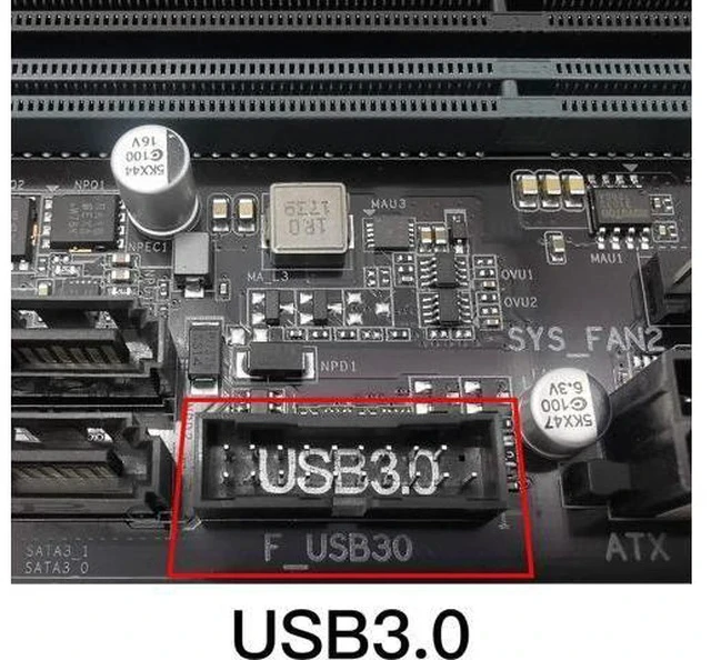 Alt view image 4 of 6 - USB 3.0 19-Pin Header to USB 3.1/3.2 Type-C A-Key 20-Pin Adapter, Internal Front Panel Converter for PC Motherboard