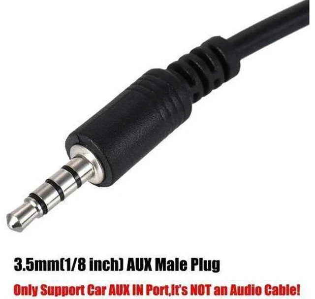 Alt view image 2 of 5 - USB 2.0 Female to 3.5mm Male AUX OTG Adapter Cable, 1/8 Inch Audio Jack Converter for Car Stereo to Play Music from USB Flash Drives