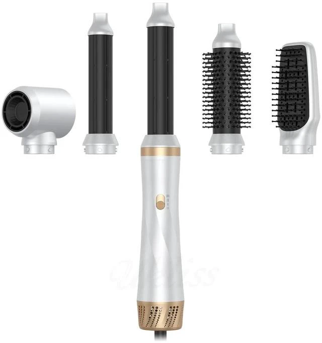 Main image of 5-in-1 Hot Air Styler with Auto-Wrap Curler, Straightening Brush & Volumizing Blow Dryer Multi-Functional Negative Ion Hair Styling Set for All Hair Types