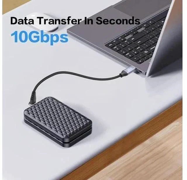 Alt view image 4 of 6 - 0.5M/1.6FT 90 Degree USB3.1 Gen2 USB-C to USB-C Cable | 10Gbps Data, 4K@60Hz Video & 100W PD Fast Charging Cord