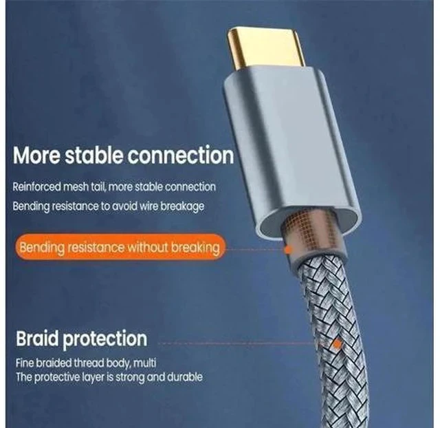 Alt view image 7 of 7 - 3.3ft USB-C to USB-B Printer Cable, Type C to B Male Cord for MacBook, Chromebook, iPad Pro, HP & Canon Printers