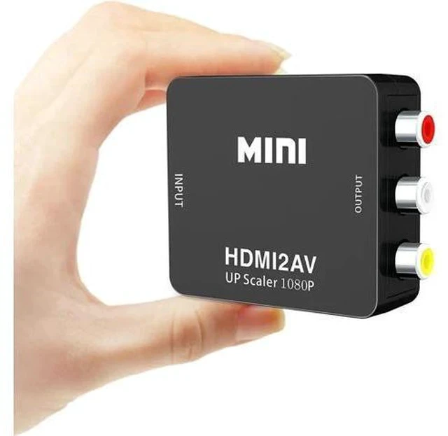 Alt view image 2 of 6 - HDMI to 3RCA CVBS Composite AV Converter Adapter, 1080P HDMI to RCA Video Audio Converter Support PAL/NTSC, for PC, Laptop, Xbox, PS4, PS3, Blu-Ray Player, DVD, Camera, HD TV, STB, VHS VCR
