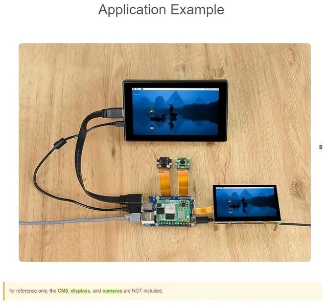Alt view image 7 of 7 - Mini Base Board (A) Compatible with Raspberry Pi Compute Module 5,Suitable for Evaluating The Raspberry Pi CM5 Or Being Integrated Into End Products