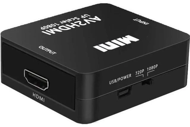 Alt view image 7 of 7 - 1080P RCA Composite CVBS AV to HDMI Converter, PAL/NTSC AV RCA to HDMI Video Audio Adapter with USB Power Cable, Compatible with N64 Wii PS2 Xbox VHS VCR Camera DVD