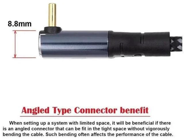 Alt view image 5 of 6 - 1.0M Upward 90° USB-C to USB-C Cable, 240W(48V5A) PD Charging & 480Mbps USB2.0 Data Cord Backward Compatible with 100W Devices