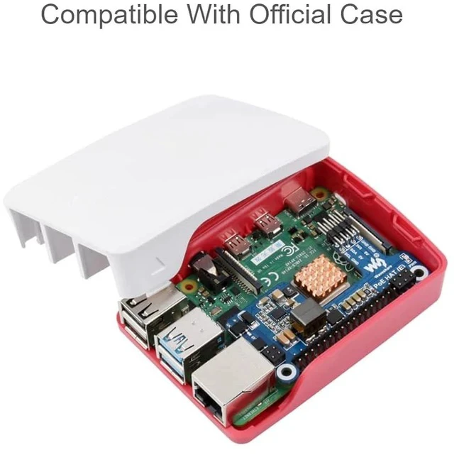 Alt view image 4 of 7 - POE Hat for Raspberry Pi 4 B 3 B+,Mini Power Over Ethernet Hat (E) Expansion Board for Raspberry Pi,IEEE 802.3af-Compliant,Compatible with the Raspberry Pi Official Case