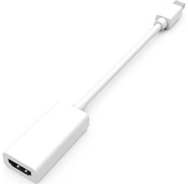 Alt view image 4 of 4 - White Passive Mini DisplayPort to HDMI Adapter, Thunderbolt MDP to HDMI Converter Supports 1080P Full HD