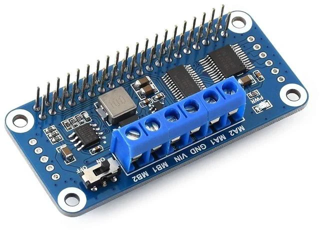 Alt view image 3 of 5 - Motor Driver HAT for Raspberry Pi Zero/Zero W/Zero WH/2B/3B/3B+ Onboard PCA9685 TB6612FNG Driving Two DC Motors I2C Interface 5V 3A