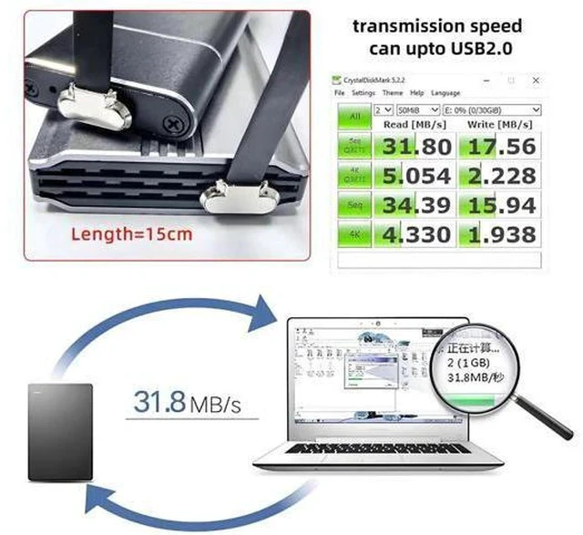 Alt view image 7 of 7 - 15cm Angled Ultra Slim Flat USB-C to USB-C Cable | USB2.0 65W PD Fast Charging Cord for Laptop, Tablet & Phone