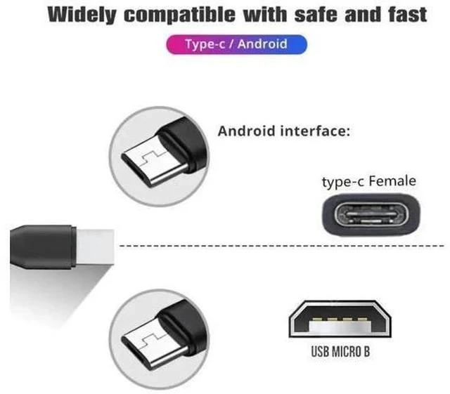 Alt view image 2 of 7 - 0.3M USB-C 1 to 2 Micro USB Splitter Charging Cable, Dual Micro USB Port Multi Charging Cord for Two Devices Simultaneously