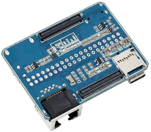 Alt view image 2 of 7 - Nano Base Board (B) for Raspberry Pi Compute Module 4, Same Size as CM4, with Standard CM4 Socket, Raspberry Pi 40PIN GPIO, Gigabit Ethernet, USB2.0, DSI, CSI, HDMI, 3.5mm Audio Jack etc.