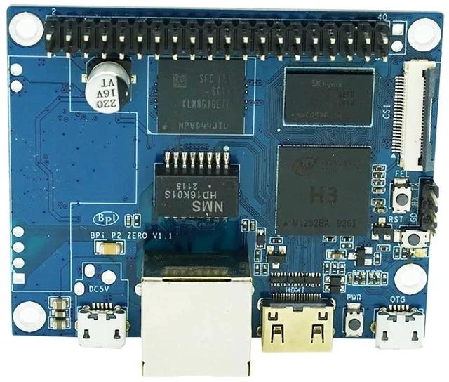Alt view image 2 of 6 - Banana pi P2 Zero Open Source Singal Board Computer, 512MB SDRAM 8GB eMMC onboard WiFi & Bluetooth, Support POE, 100M LAN, Mini HDMI (Only Board)