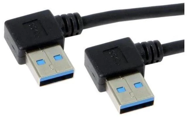 Main image of 90 Degree Right Angle USB 3.0 Extension Cable, Male to Female High Speed Cord for External Hard Drive & PC, 0.2M Short Cable