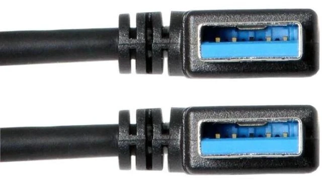 Alt view image 2 of 7 - 90 Degree Right Angle USB 3.0 Extension Cable, Male to Female High Speed Cord for External Hard Drive & PC, 0.2M Short Cable