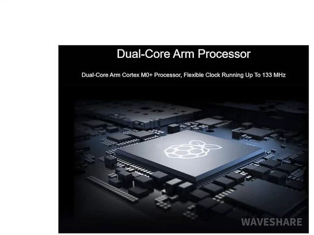Alt view image 3 of 7 - RP2040-Plus Mini Board with Pre-Soldered Header Pico-Like MCU Board Based on Raspberry Pi RP2040 Chip,Dual-core Arm Cortex M0+ Processor,USB-C Connector,4MB Flash,Higher Current DC-DC Chip