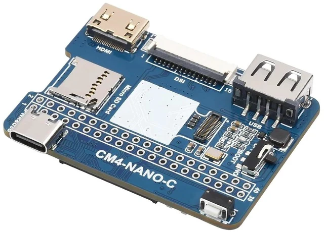 Alt view image 2 of 7 - Nano Base Board (C) for Raspberry Pi Compute Module 4 Lite/eMMC,Same Size As The CM4,Onboard 8MP Camera,with Raspberry Pi 40PIN GPIO Interface,USB 2.0 Type A,MIPI DSI Port