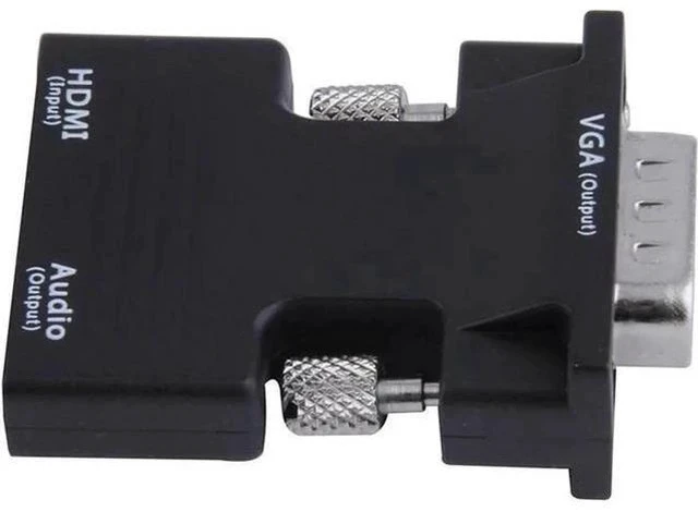 Alt view image 2 of 4 - Active 1080P HDMI Female to VGA Male Converter Adapter with 3.5mm Stereo Audio Jack, Portable HDMI to VGA Dongle Compatible with Laptop, PC, PS3, Xbox, STB, Blu-ray Player, DVD & TV Stick