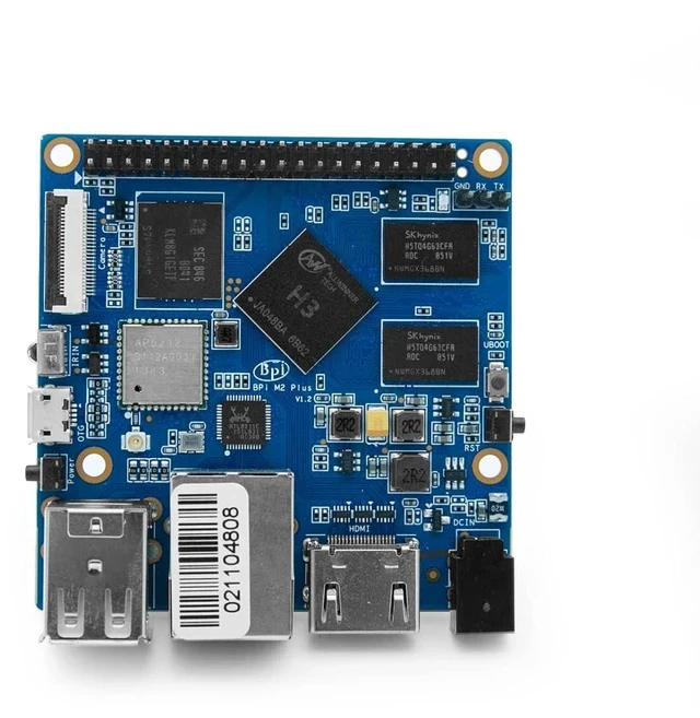 Alt view image 4 of 6 - Banana pi M2 Plus (BPI-M2+) Singal Board Computer 1GB RAM 8GB EMMC with SDIO WiFi&BT 4.0 (AP6212) onboard Raspberry Pi Replacement
