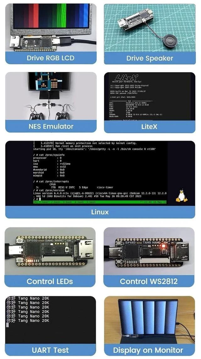 Alt view image 5 of 7 - Sipeed Tang Nano 20K FPGA Development Board MCU, with LUT4, HDMI, for RISC-V and Embedded Development (Basic Kit)