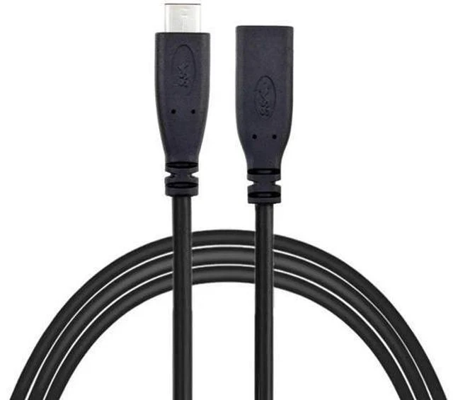 Alt view image 7 of 7 - 2M USB 3.1 Type-C Male to Female Extension Cable, High Speed Data & Charging Type-C Extender Cord for Laptop, Tablet & Smartphones
