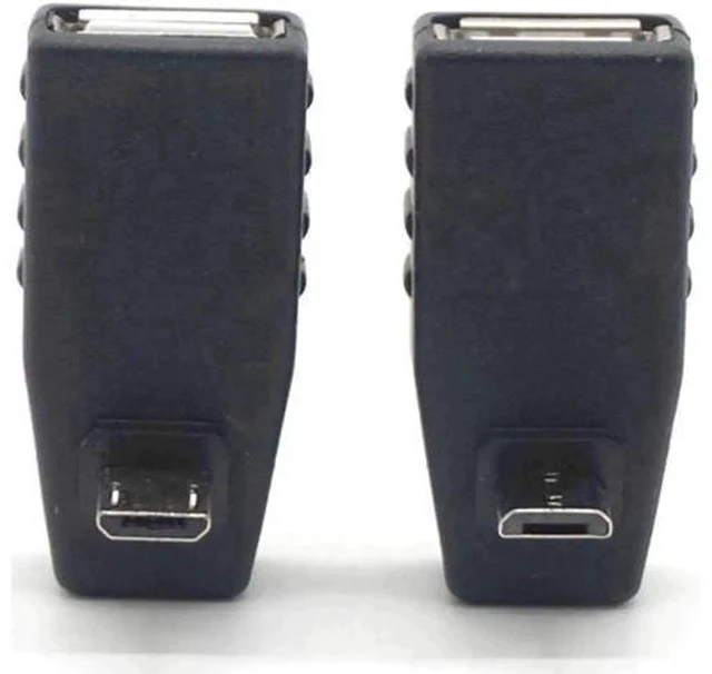 Alt view image 6 of 6 - Up & Down Angled Micro USB Male to USB 2.0 Female OTG Adapter Converter