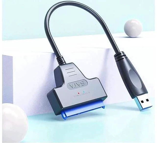 Alt view image 3 of 7 - 2 Pack Upgraded USB 3.0 to SATA III Hard Drive Adapter Cable, UASP Supported Converter for 2.5 Inch SATA SSD & HDD