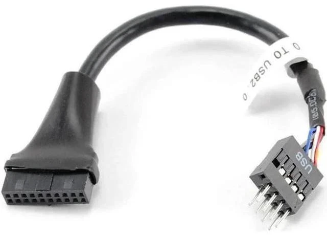 Main image of 4 Inch USB 3.0 20-Pin Female to USB 2.0 8-Pin Male Motherboard Header Adapter